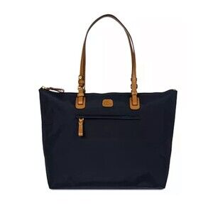 Bric's
X-Bag Large Sportina Shopper Navy Tote with Tan Leather Handles bag